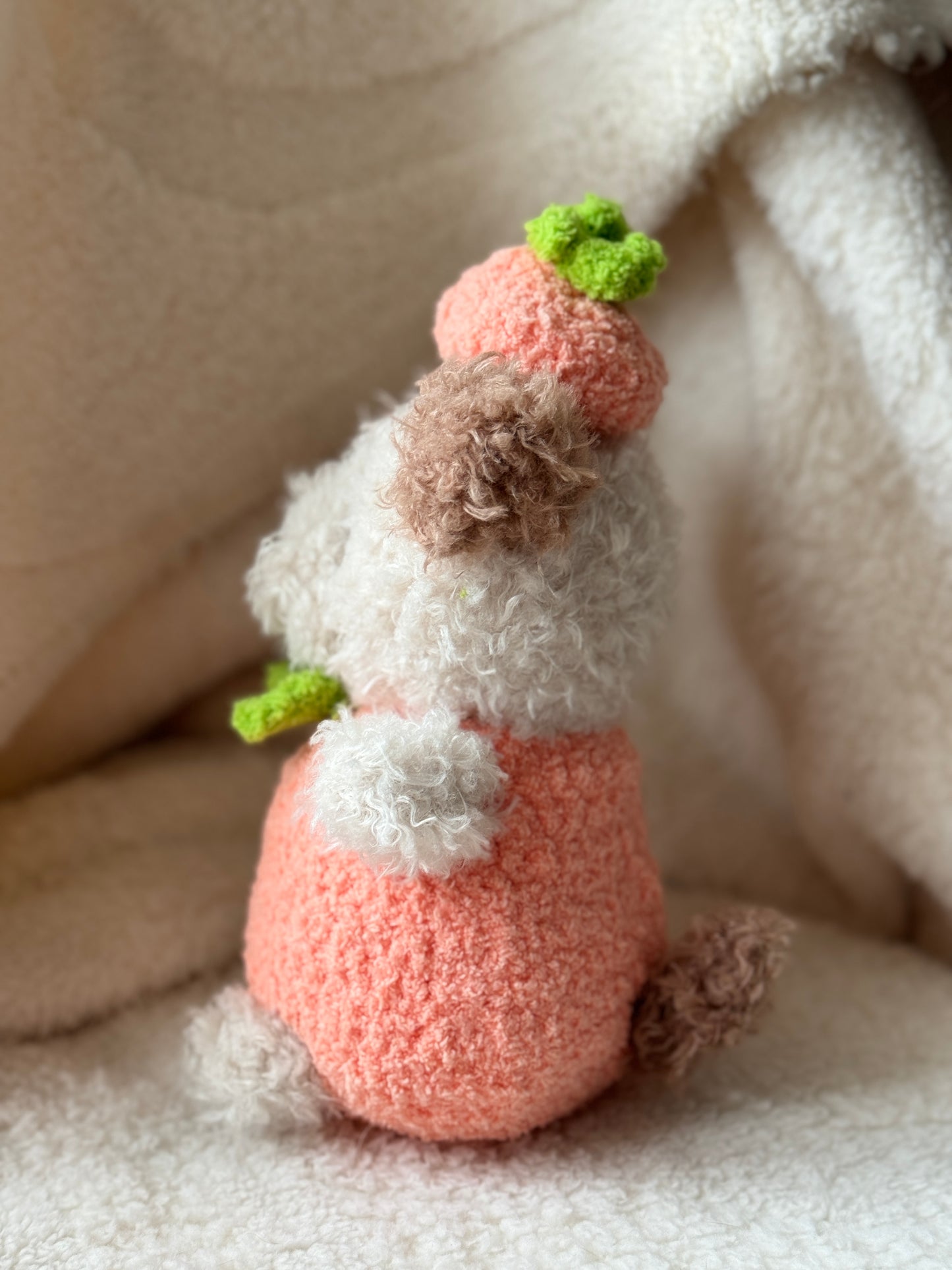 Crochet Peach Outfit for Jellycat Junior Bart or Littles