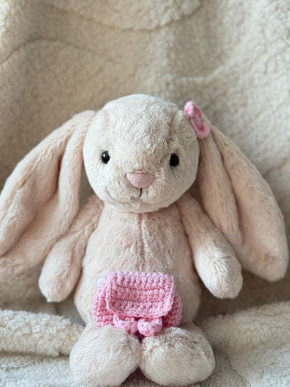 Bunny Ear Backpack for Bashful Bunny Junior or 18cm Plush Toys