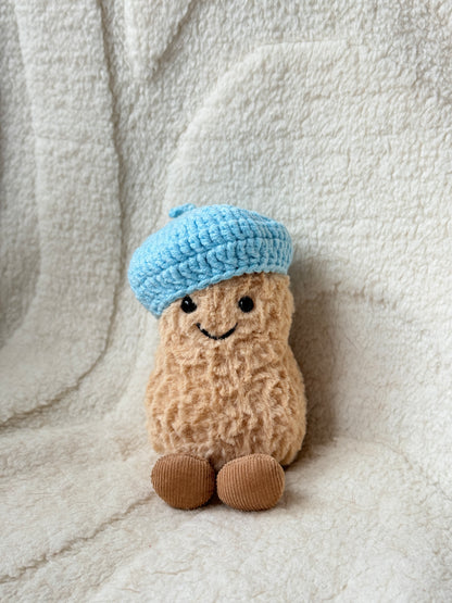 Crochet Beret for Jellycat Amuseables Peanut