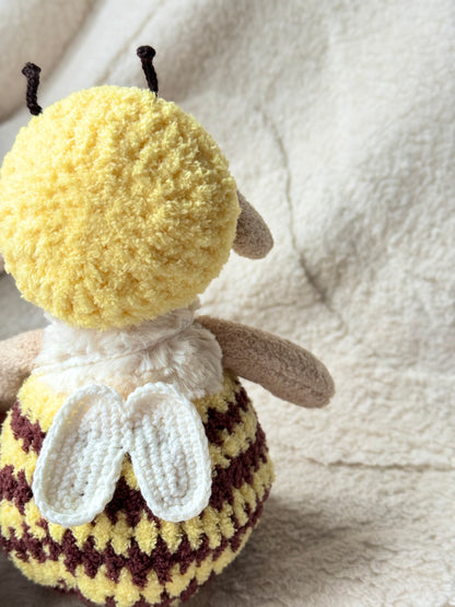 Crochet Bumble Bee Outfit for Jellycat Lollie Lamb