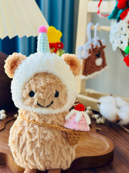 Crochet Ice Cream Outfit Set for Jellycat Amuseables Peanut - Summer Love!