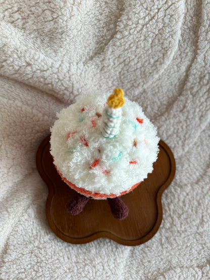 Crochet Jellycat-Inspired Birthday Cake Plush