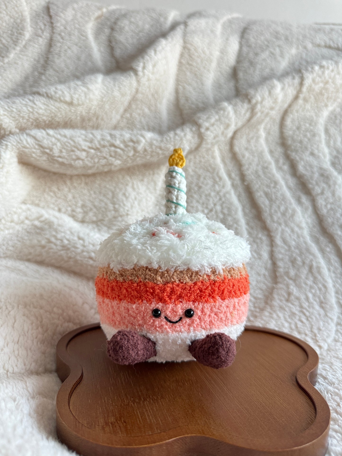 Crochet Jellycat-Inspired Birthday Cake Plush