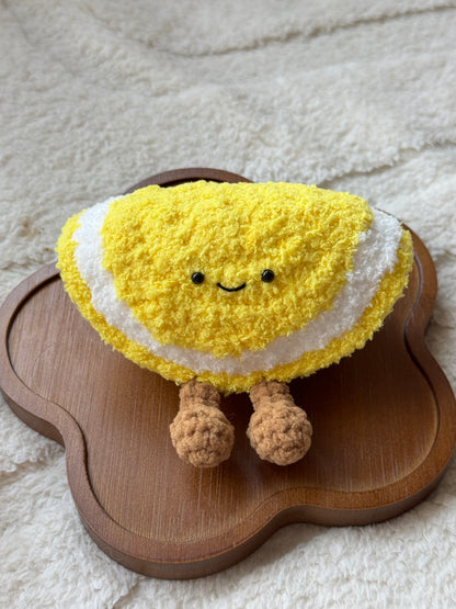 Crochet Lemon Plush – Mini Citrus Buddy for Jellycat Clemont