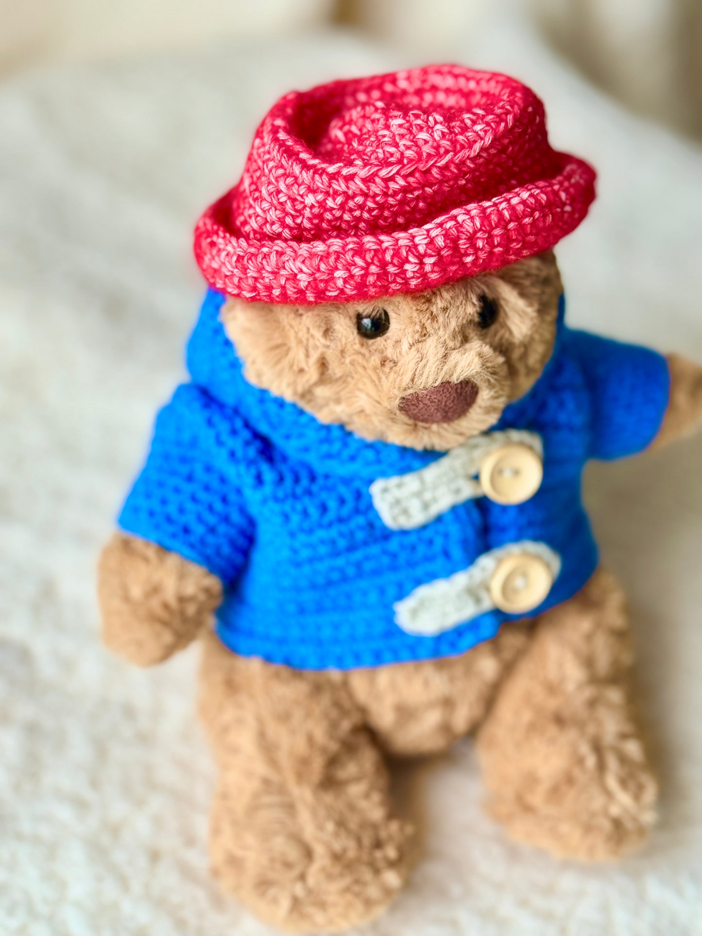 Crochet Paddington Outfit for Jellycat Bartholomew Bear