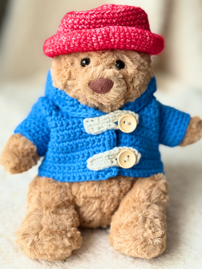 Crochet Paddington Outfit for Jellycat Bartholomew Bear