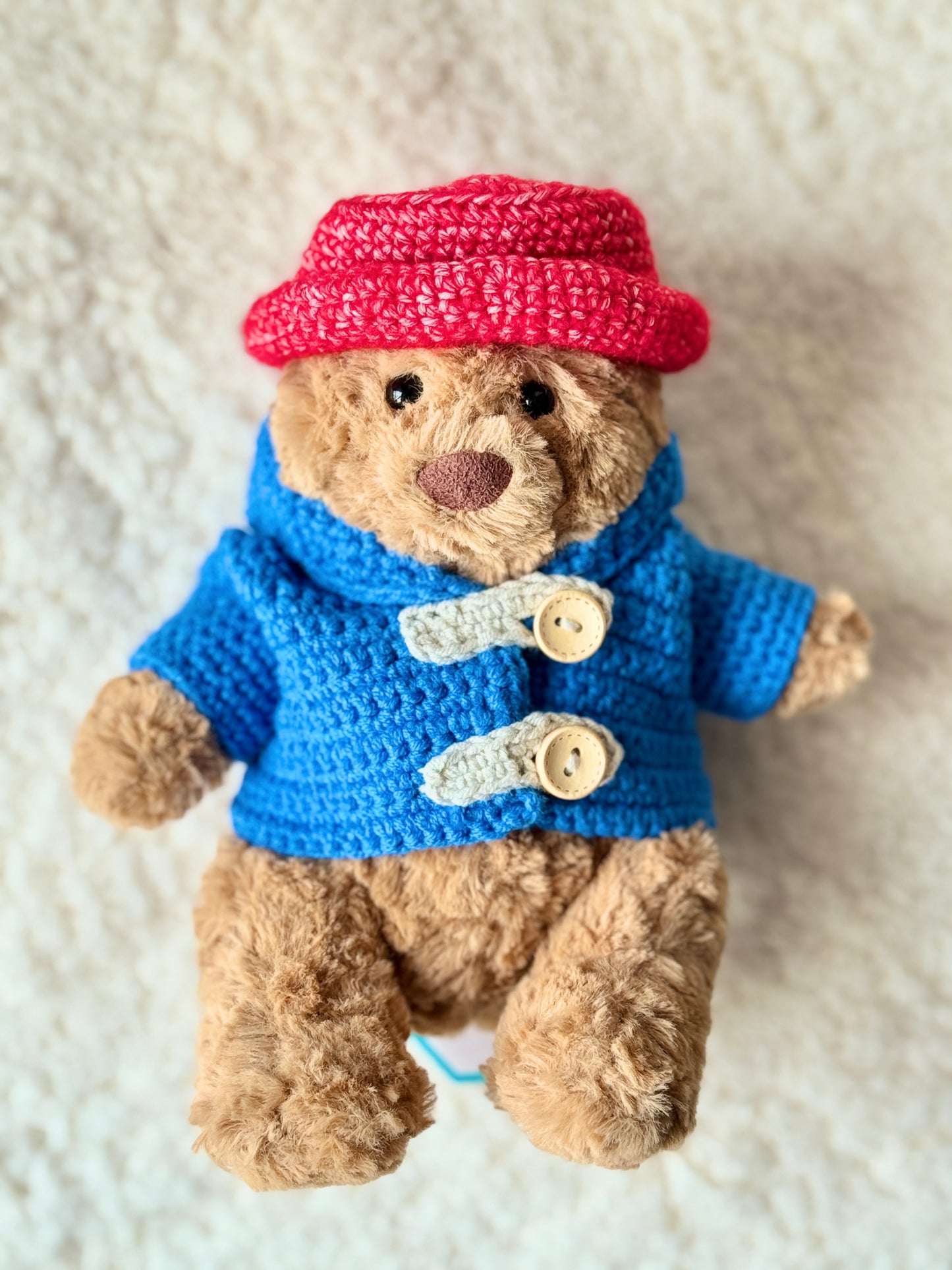 Crochet Paddington Outfit for Jellycat Bartholomew Bear