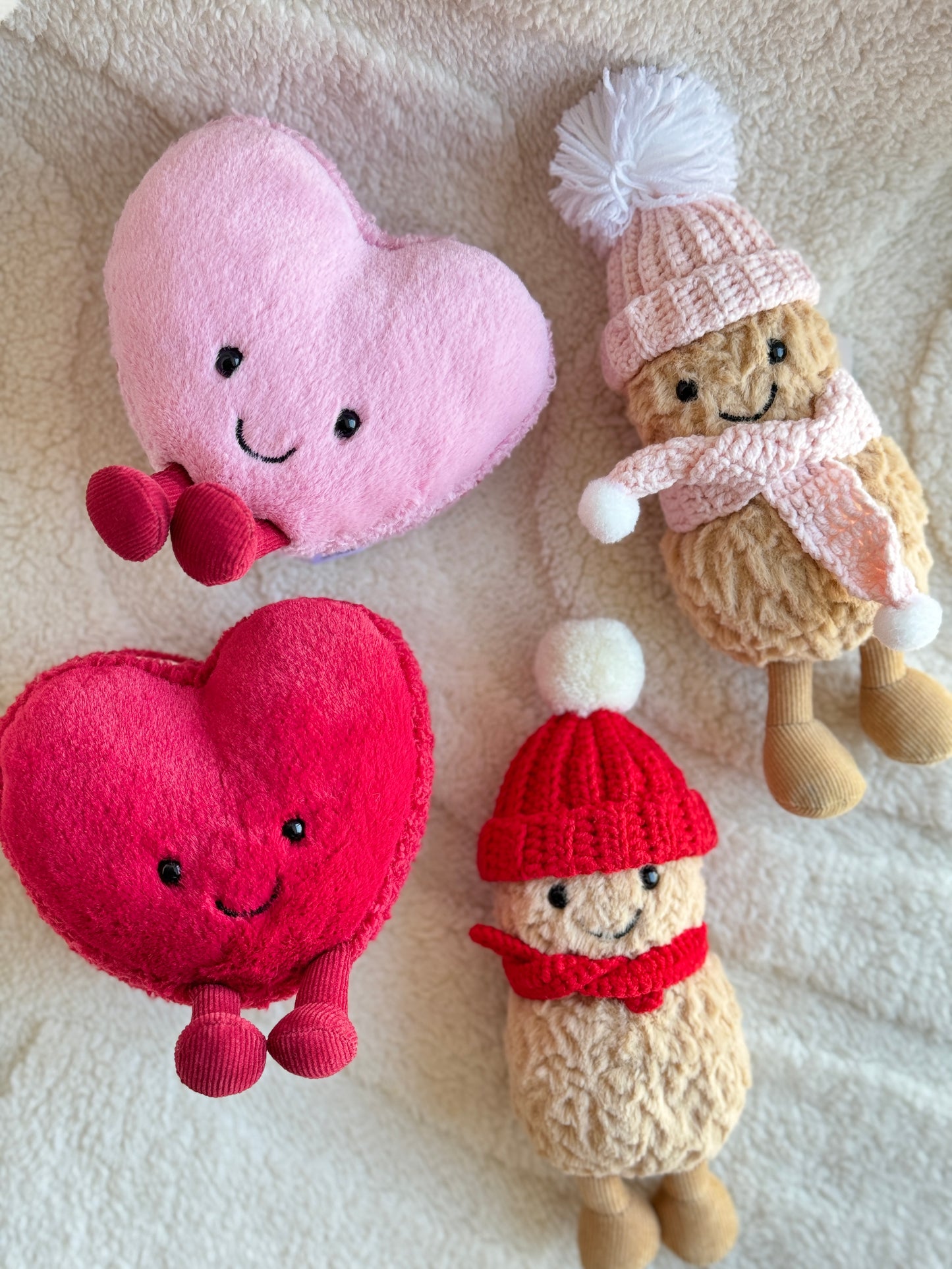 Galentine’s Red Beanie and Scarf Set