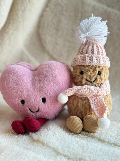 Galentine’s Red Beanie and Scarf Set