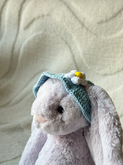 Crochet Daisy Sun Hats for Jellycat Bashful Bunnies