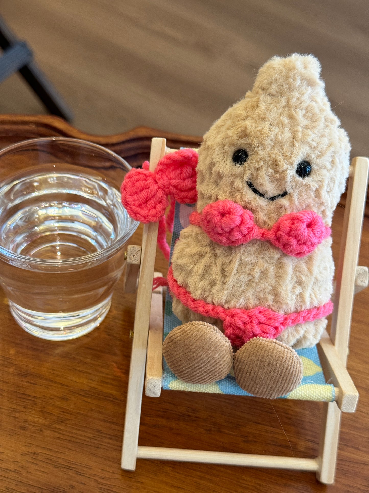 Crochet Bikini Set – Fits Jellycat Peanut Plush (15cm)