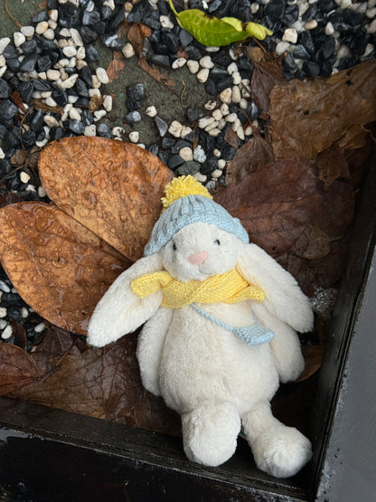 Light Blue & Yellow Crochet Outfit for Jellycat Amuseables