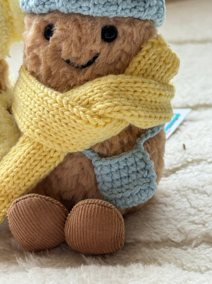 Light Blue & Yellow Crochet Outfit for Jellycat Amuseables