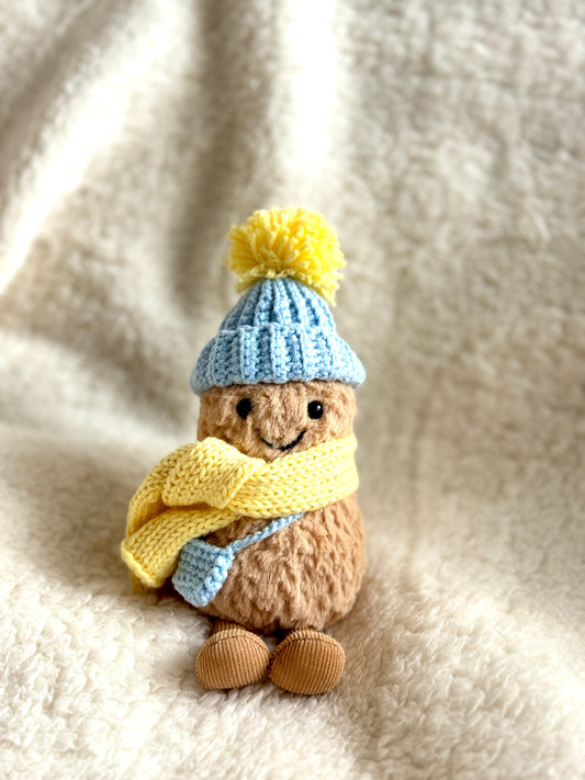 Light Blue & Yellow Crochet Outfit for Jellycat Amuseables