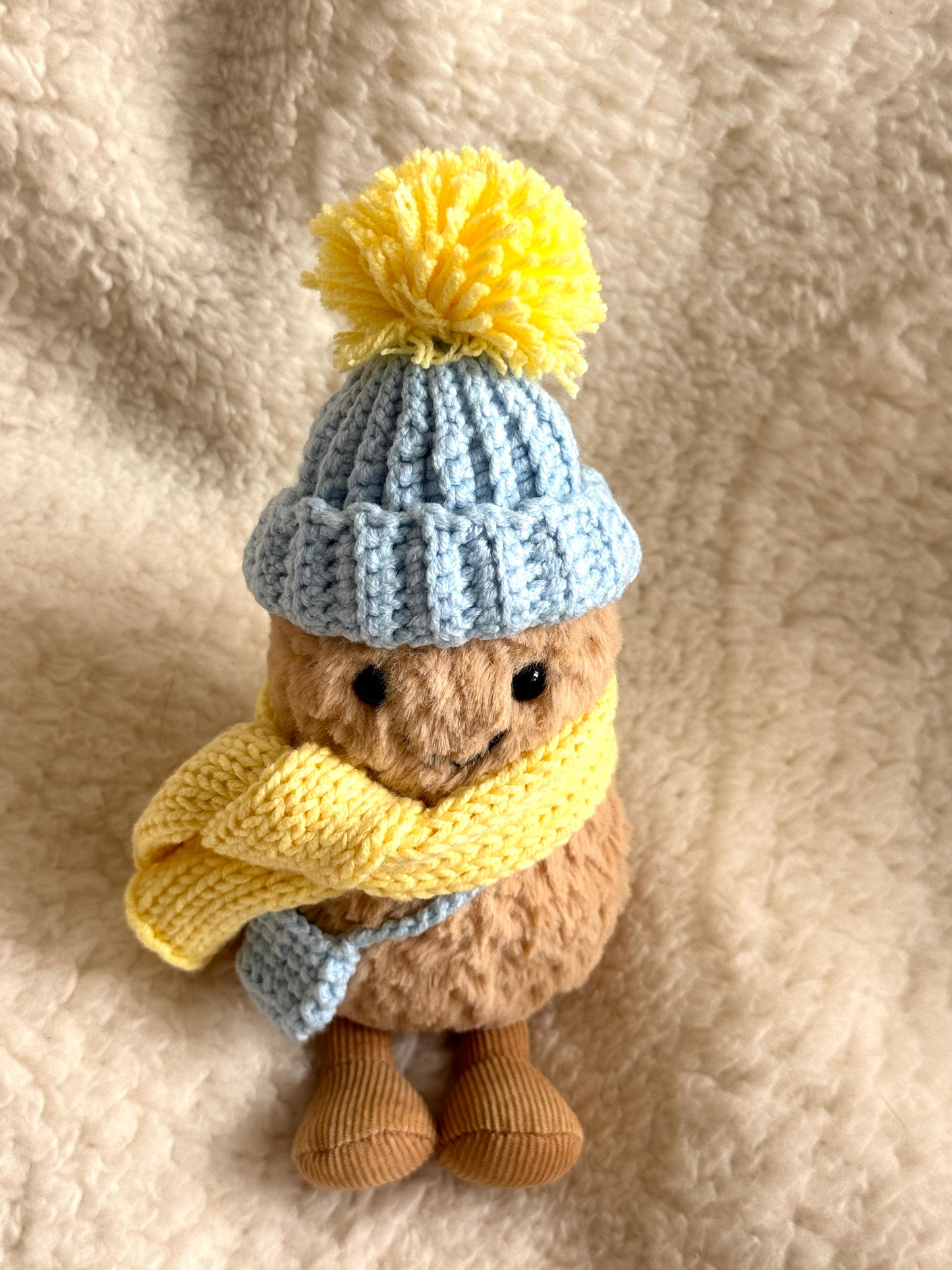 Light Blue & Yellow Crochet Outfit for Jellycat Amuseables