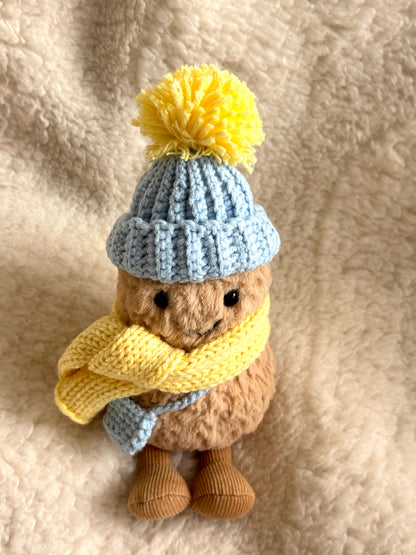 Light Blue & Yellow Crochet Outfit for Jellycat Amuseables
