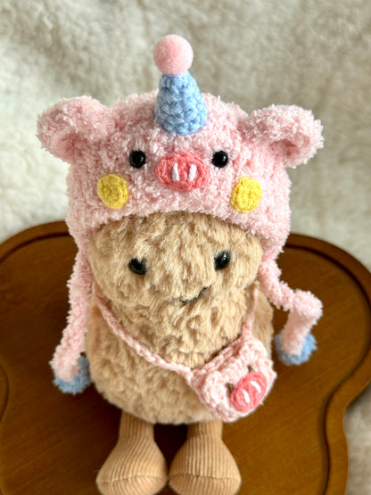 Piggy Party Crochet Outfit for Jellycat Amuseables