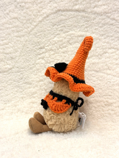 Halloween Witch Hat & Collar Crochet Outfit for Jellycat Plush (Fits 15–18cm)