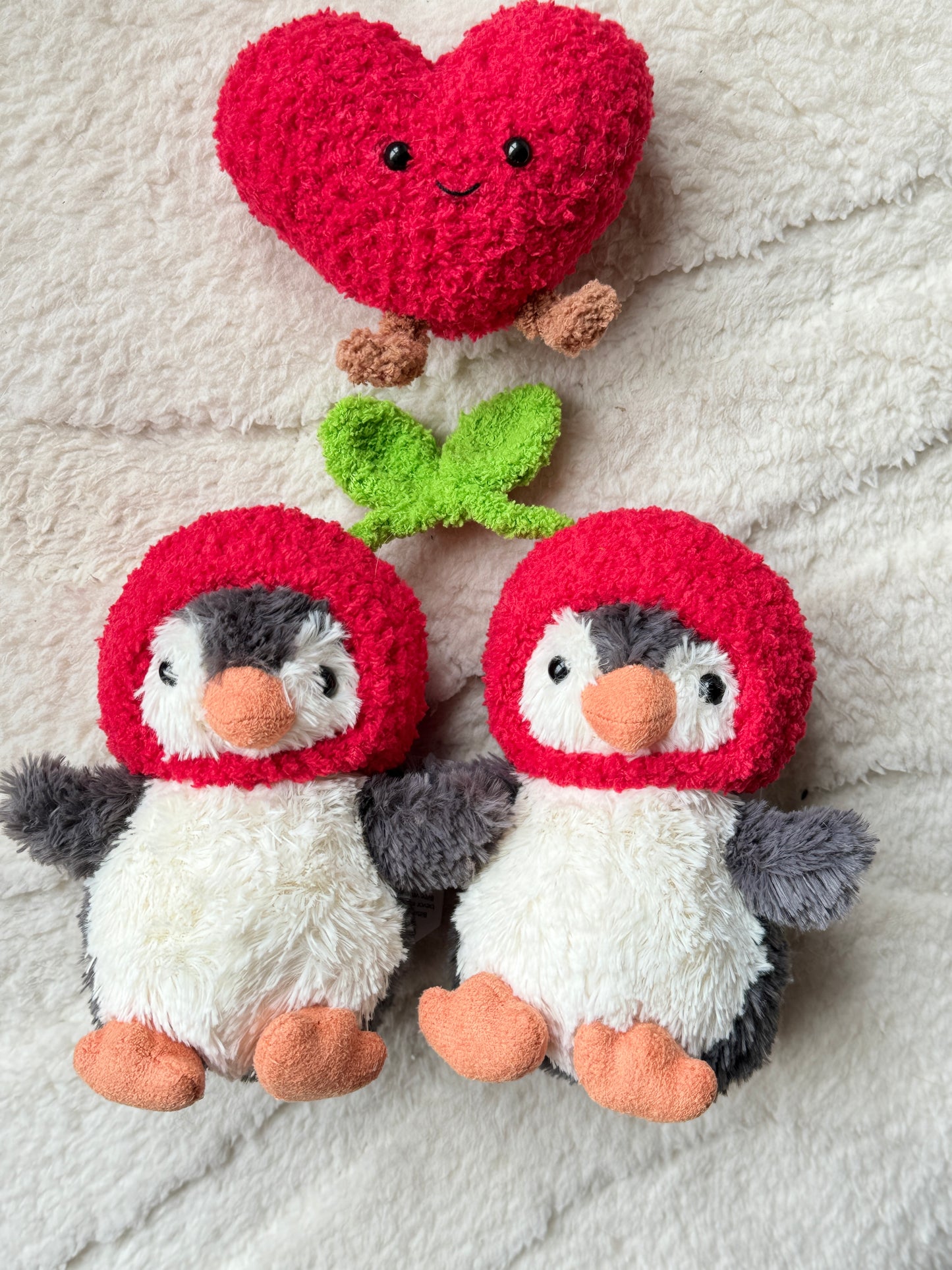 For Lovers Crochet Outfit for Jellycat Amuseables for Cherry Sweethearts