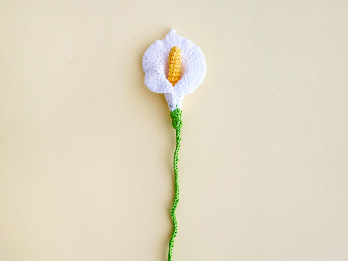 Crochet Common Callalily Bookmark