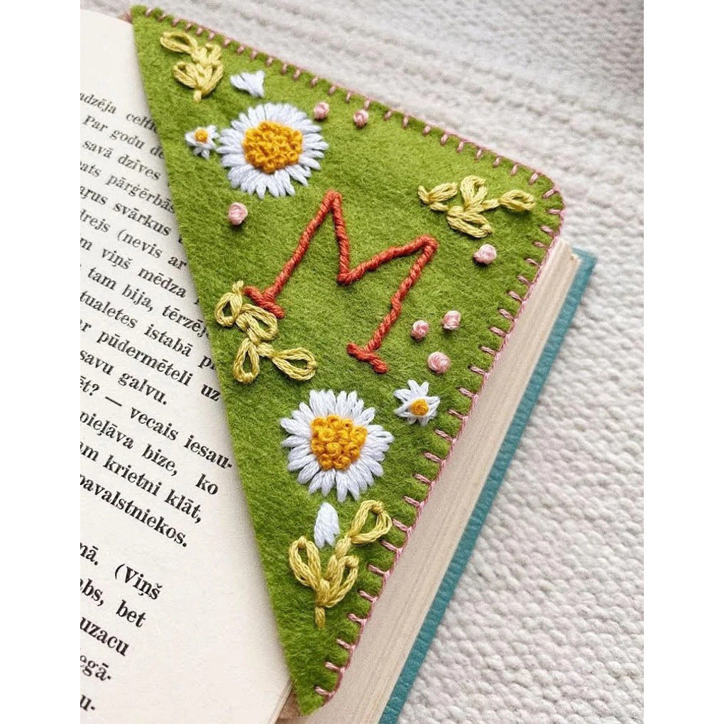  Letter Handmade Embroidery Bookmark