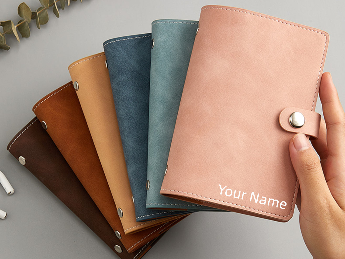 Personalized Leather Notebook | All-in-one A6 Notebook