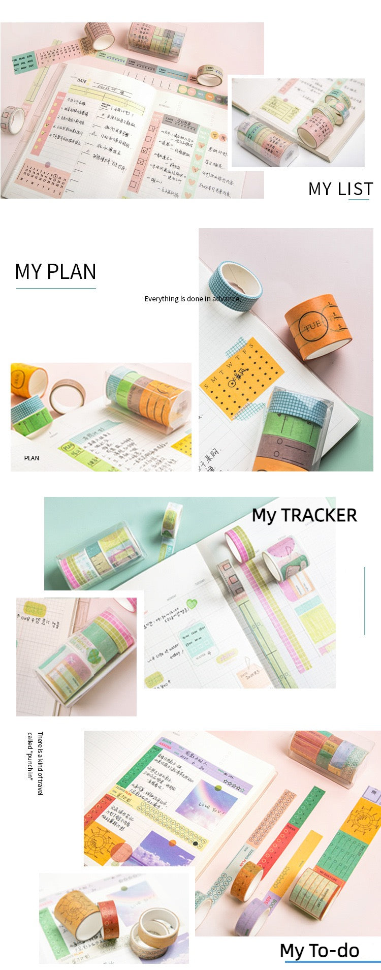 Planner Washi Tape - Progress Tracker