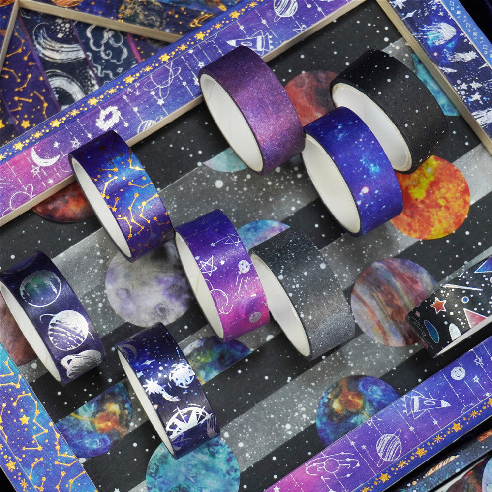 Into the Star Theme Washi Tape Set - 19 Rolls of Decorative Tape